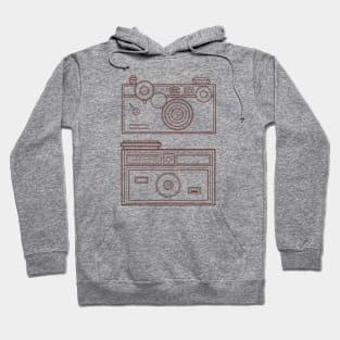 Retro Camera Lineart Hoodie